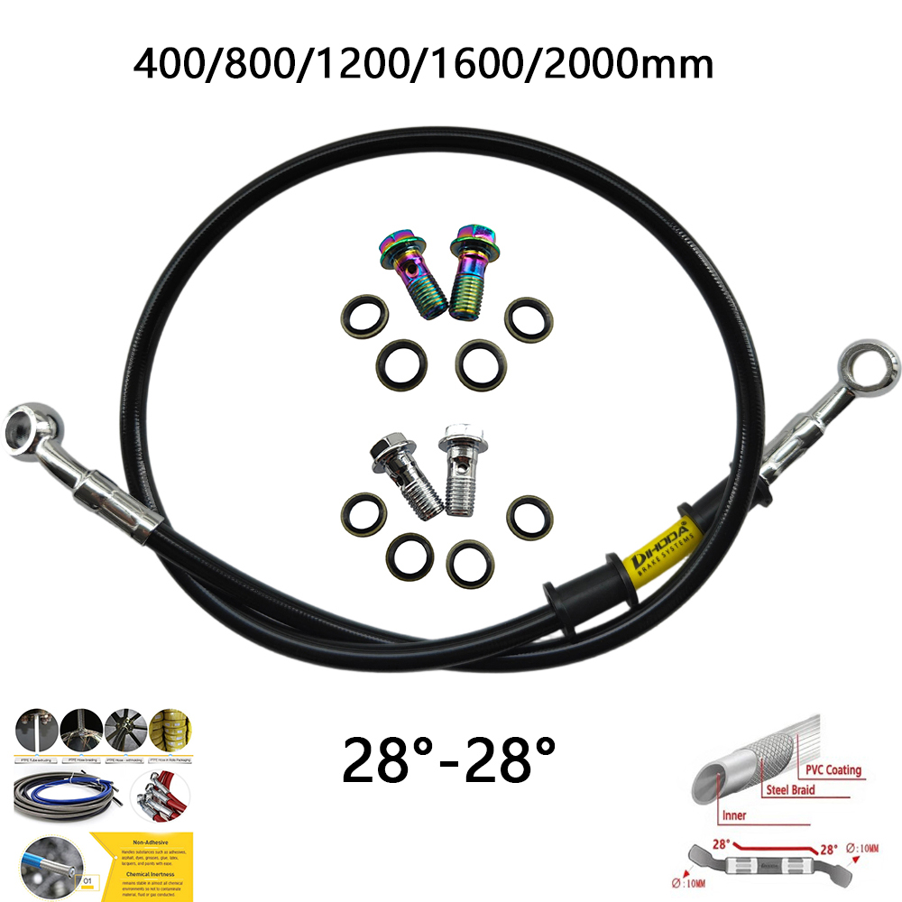 Motorcycle Brake Cable - 28 ° -28 ° Juego de