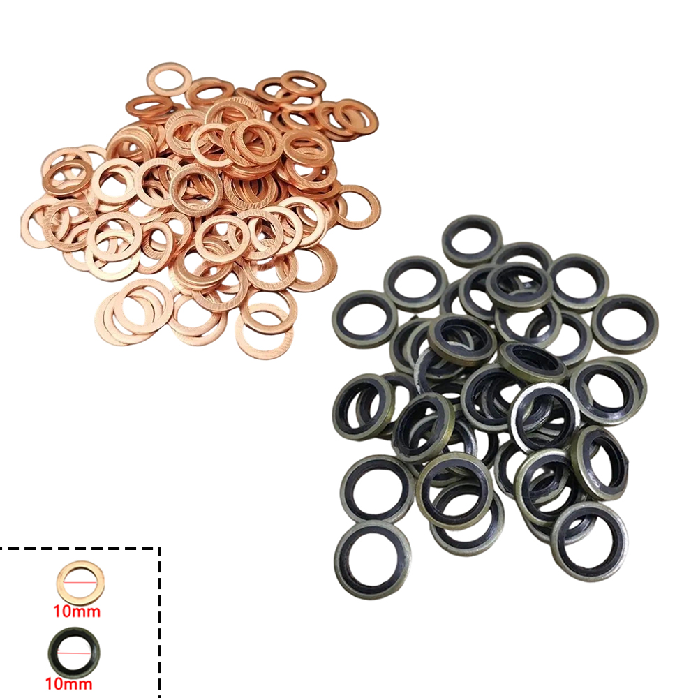 Motorcycle Brake Cable - Junta de sellado de cobre M10