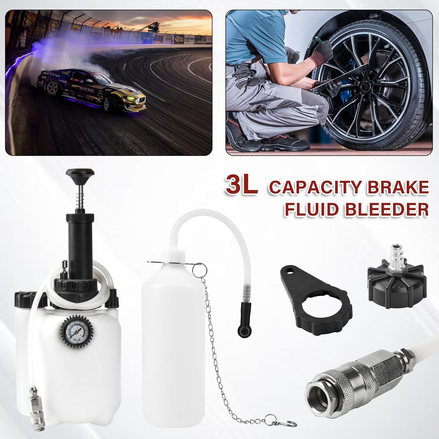 Recipiente de 3L de gran capac - Brake Fluid reseña y precio