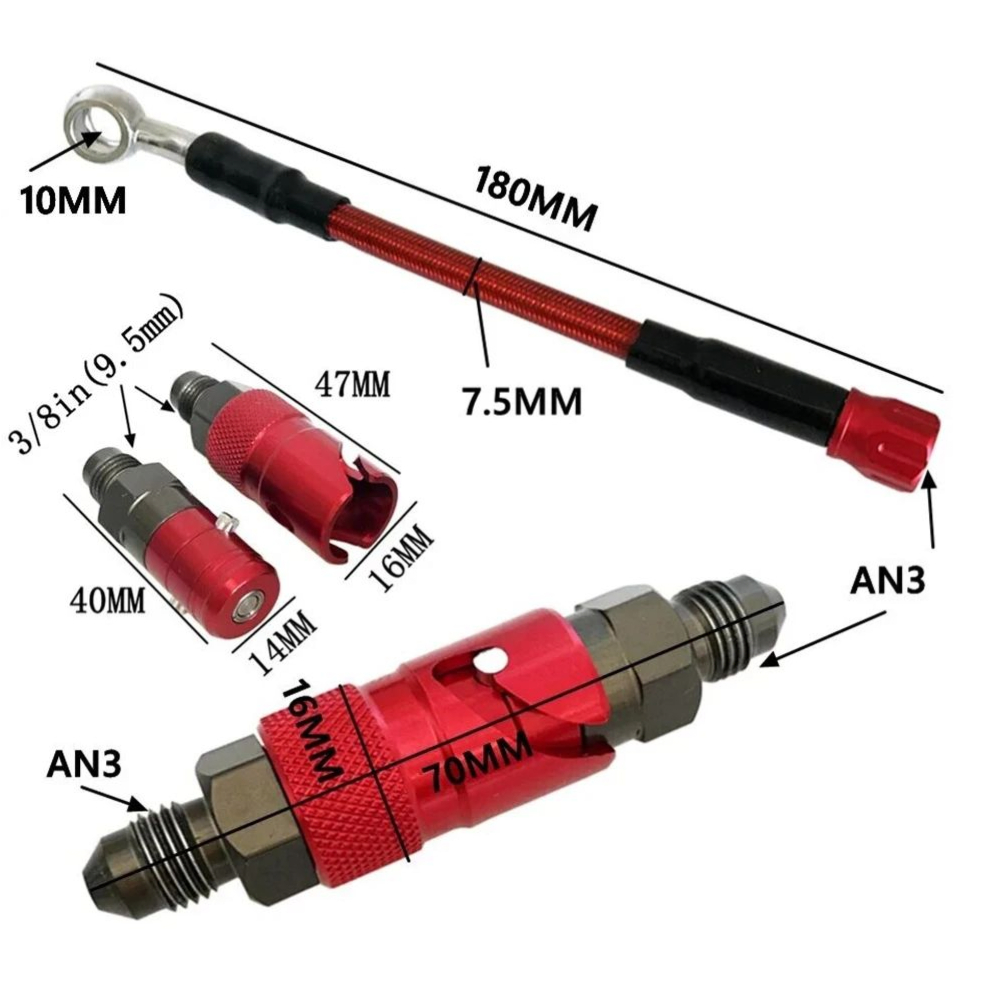 Kit adaptador de manguera de f - Motorcycle Brake Cable reseña y precio