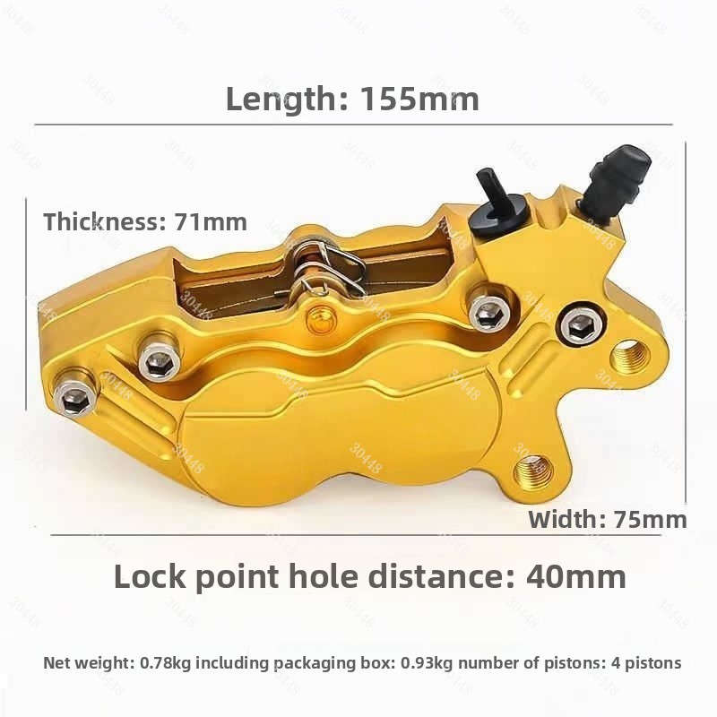 Pinza de freno de cuatro pisto - Brake Disc Motorcycle reseña y precio