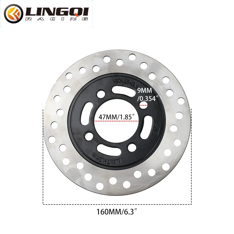LINGQI RACING 160mm disco de f - Brake Pads Bike reseña y precio