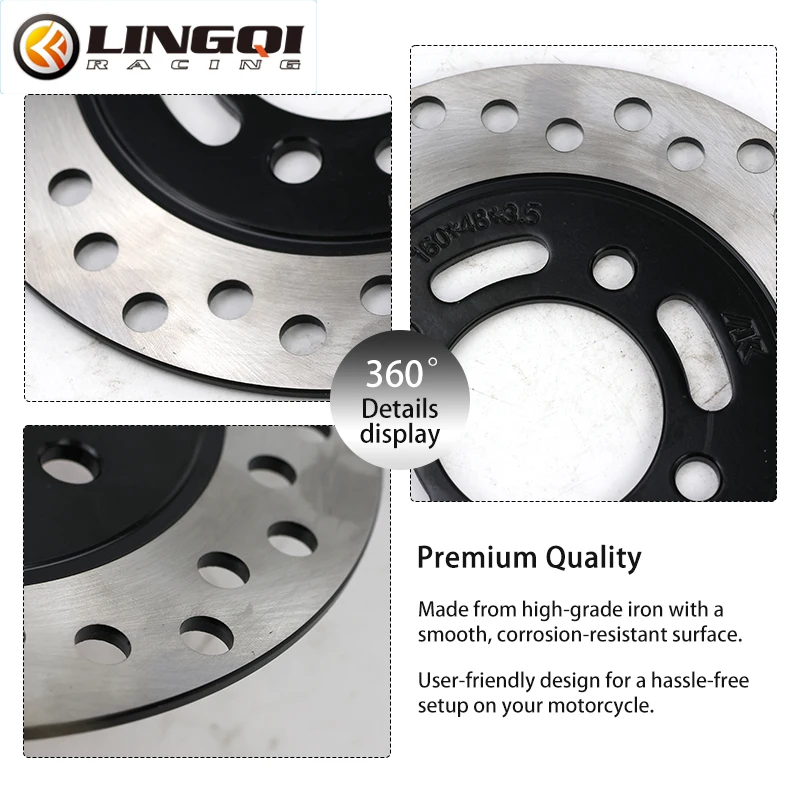 LINGQI RACING 160mm disco de f - Brake Pads Bike reseña y precio