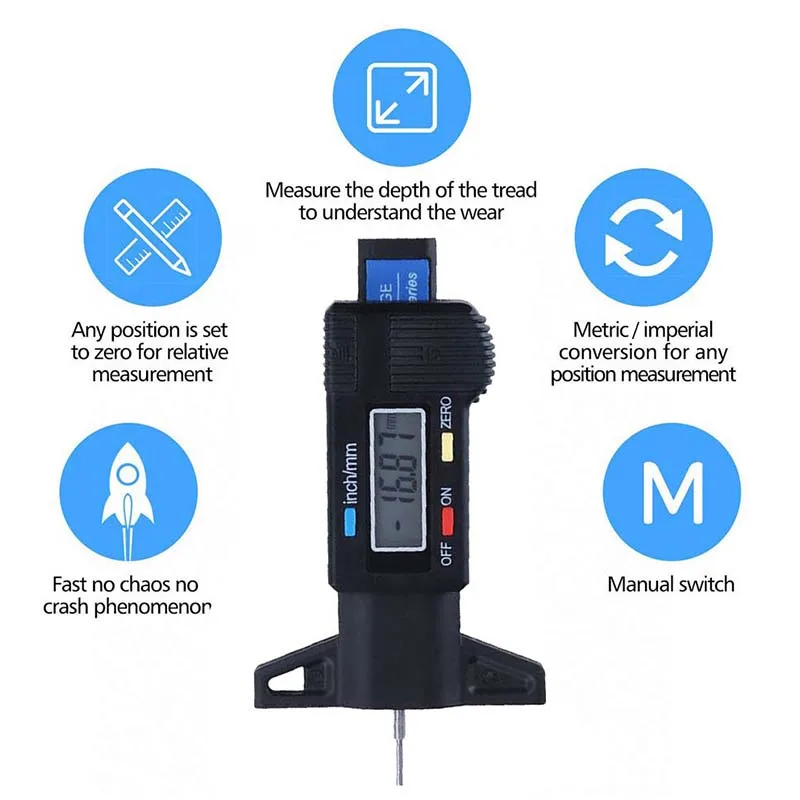Medidor Digital de profundidad - Motorcycle Brake Pads reseña y precio